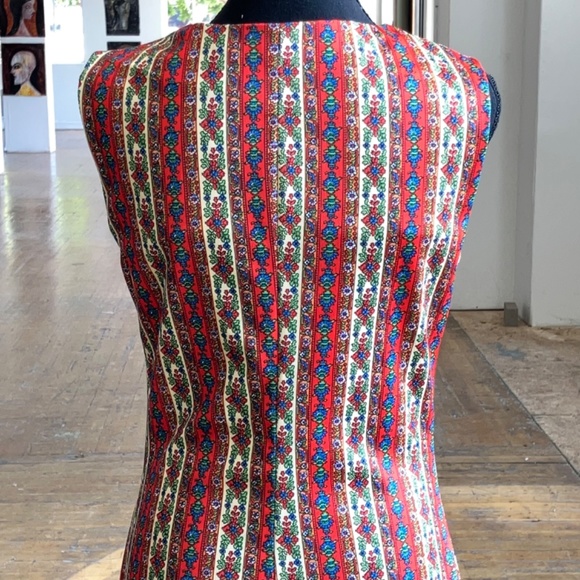 70s handcrafted polyester maxi dress - Picture 14 of 14